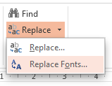 PowerPoint 2013 Replace Fonts B